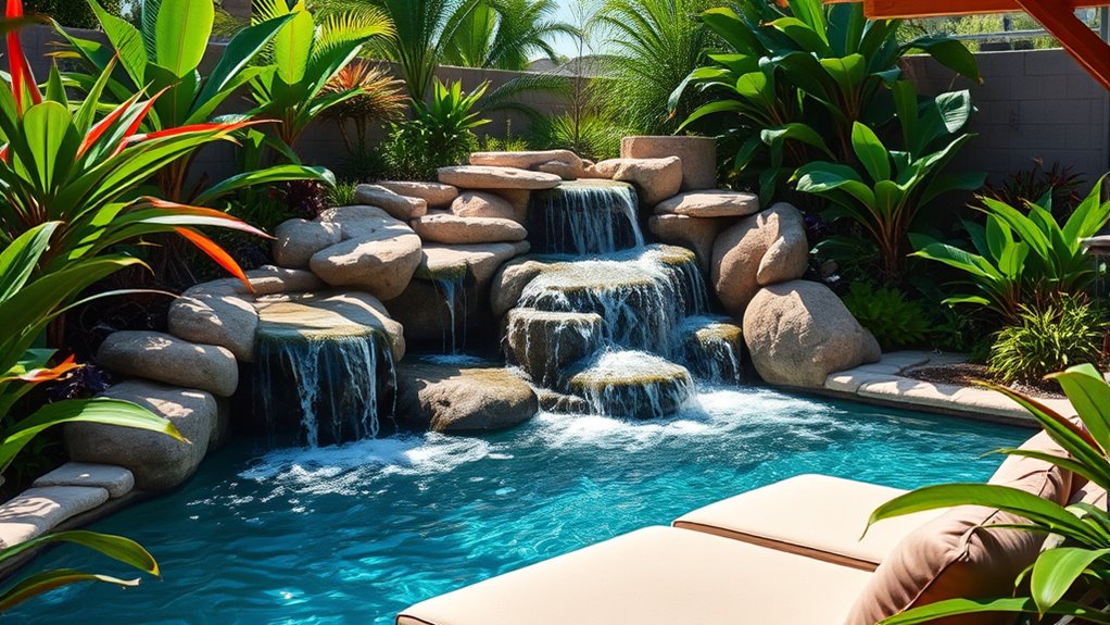 selecting ideal pool waterfalls