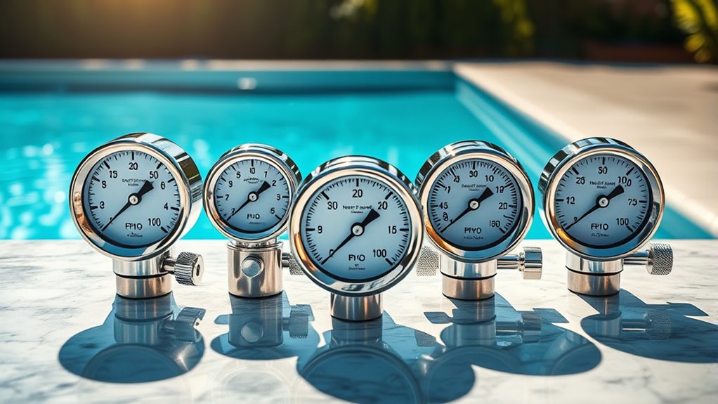 selecting pool filter gauges