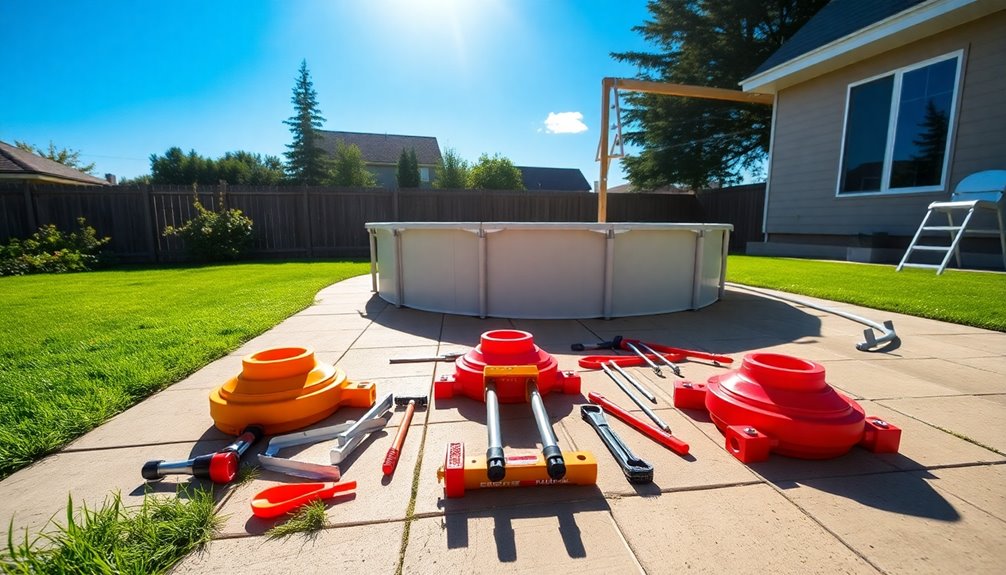 selecting pool leveling options