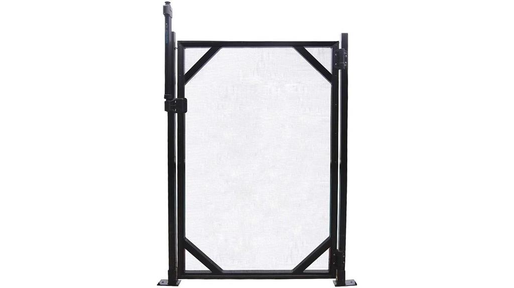 self closing removable pool gate