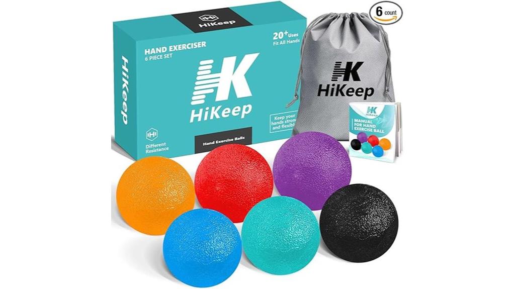 set of six balls