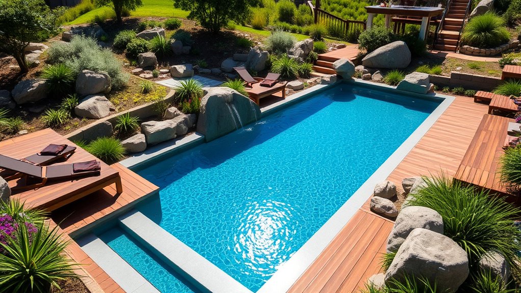 slope friendly pool designs