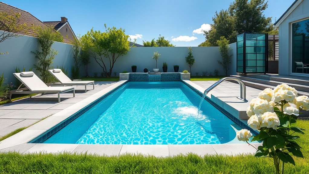 small pool and spa