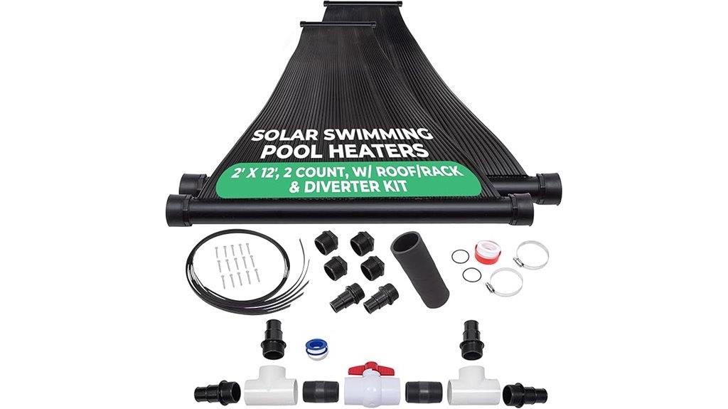 solar pool heating system