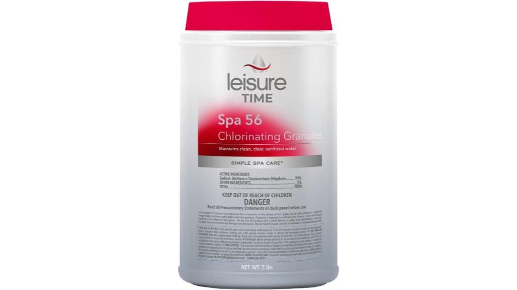 spa chlorinating granules 5 pounds