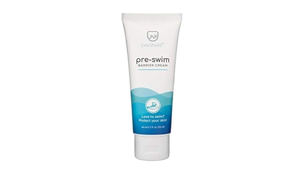 swim barrier cream application