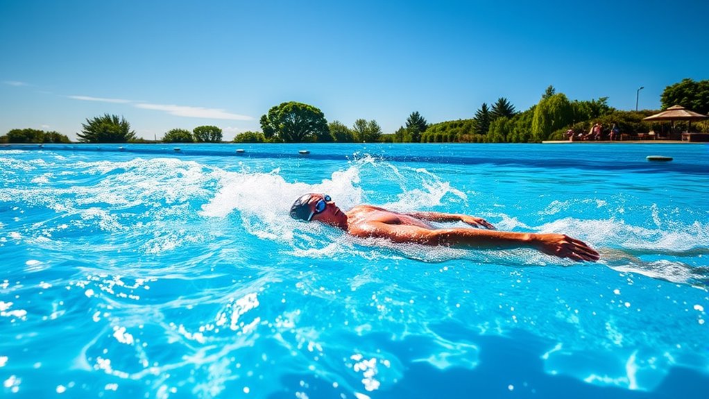 swim jets create artificial currents