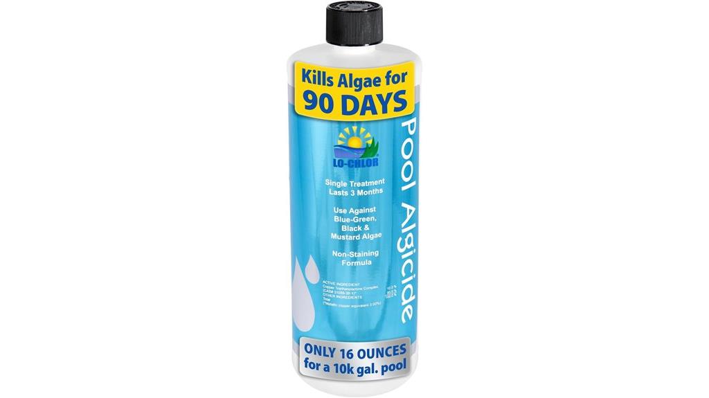 swimming pool algaecide solution