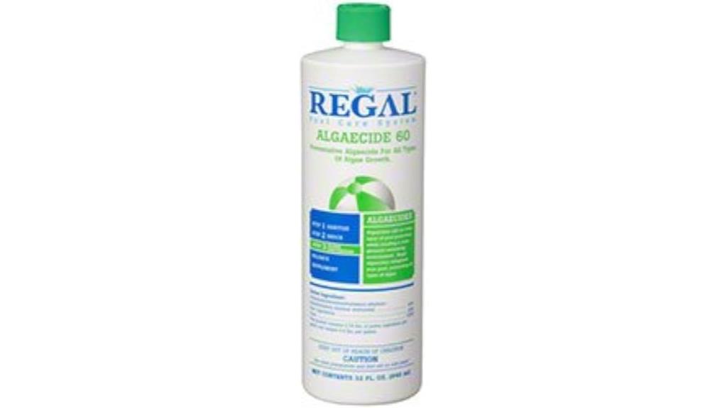 swimming pool algaecide treatment
