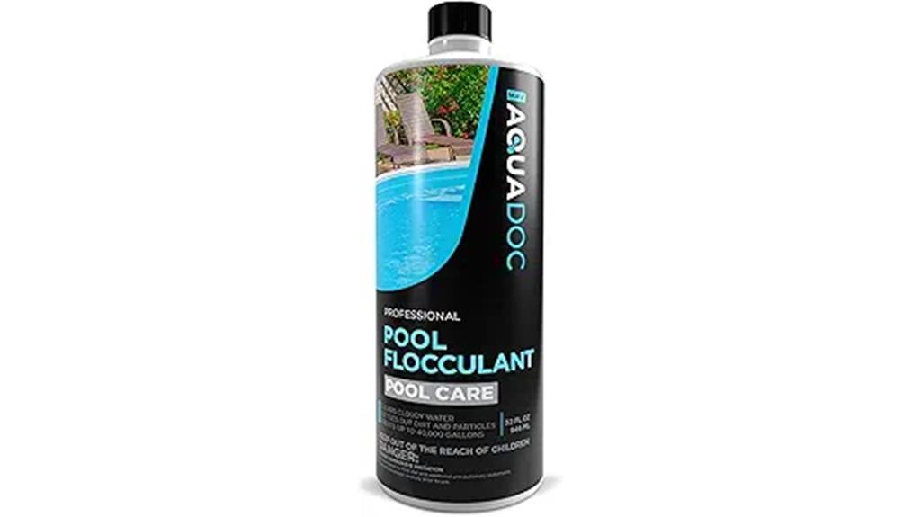 swimming pool flocculant solution