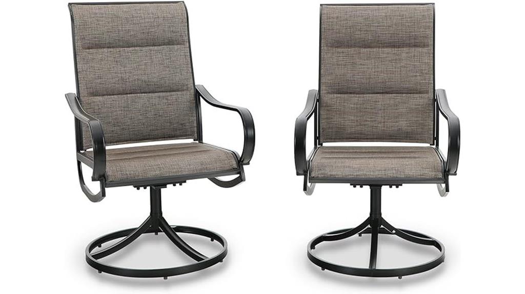 swivel patio dining chairs