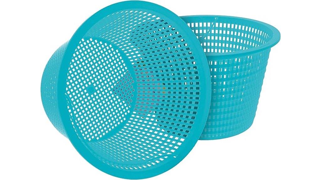 teal blue skimmer baskets