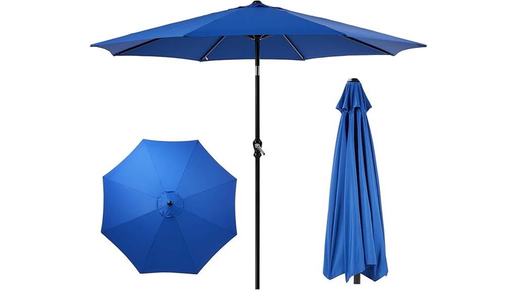tilt and crank umbrella