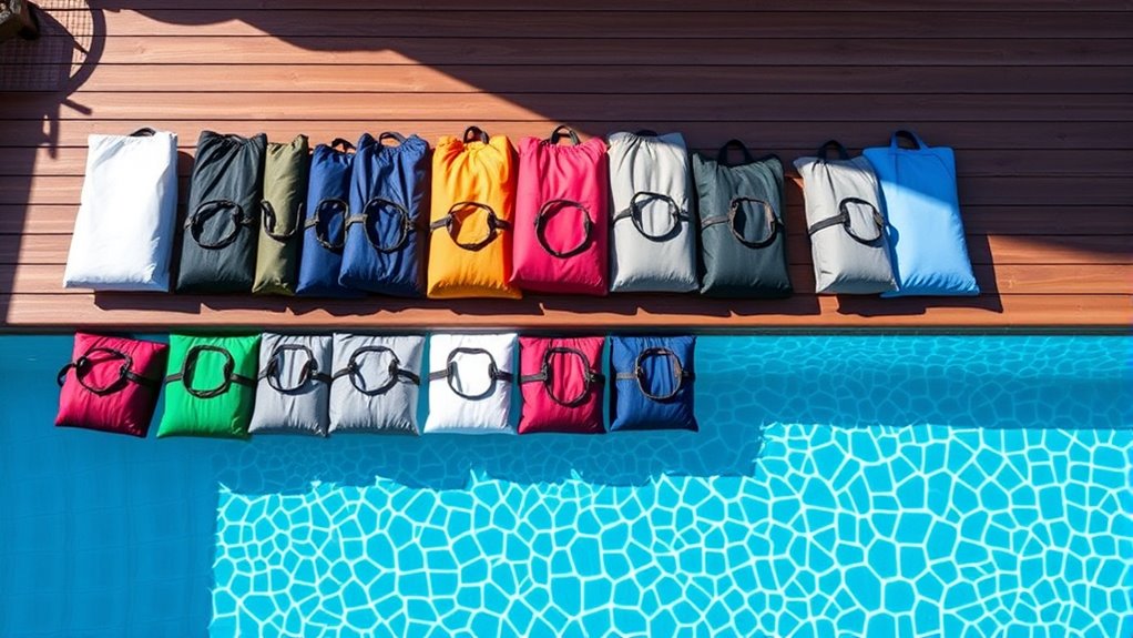 top pool cover bags