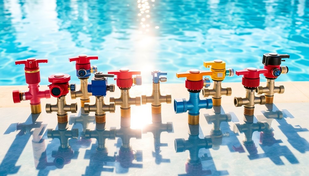 top pool filter valves