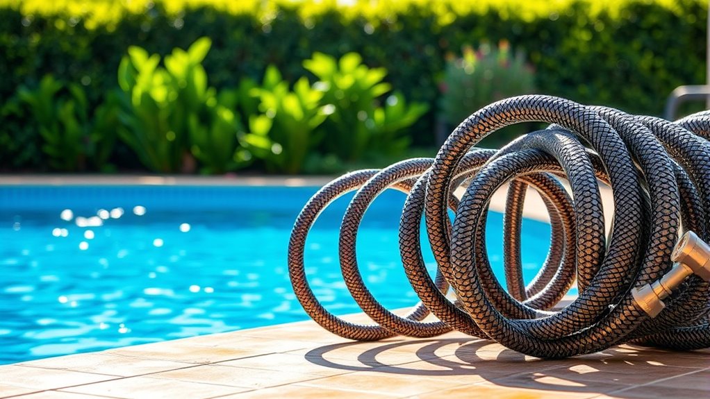 top pool heater hoses