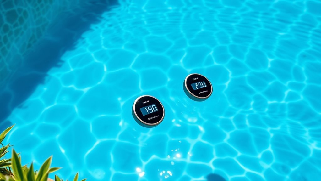 top pool temperature sensors