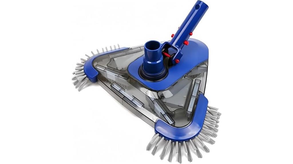triangular pool vacuum head