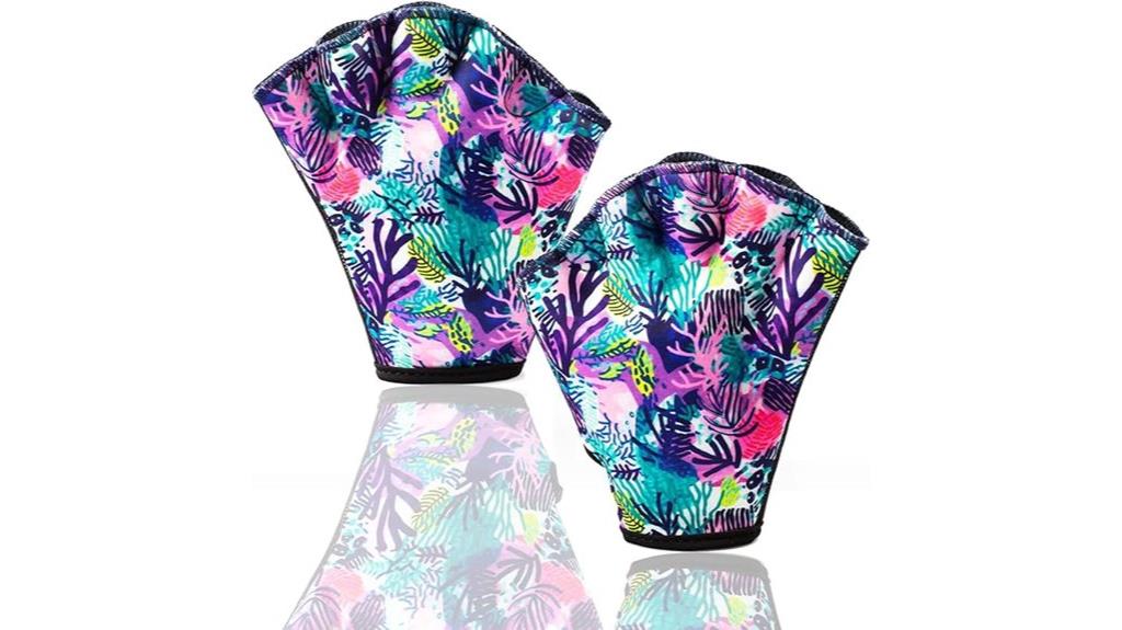 vibrant aquatic exercise gloves