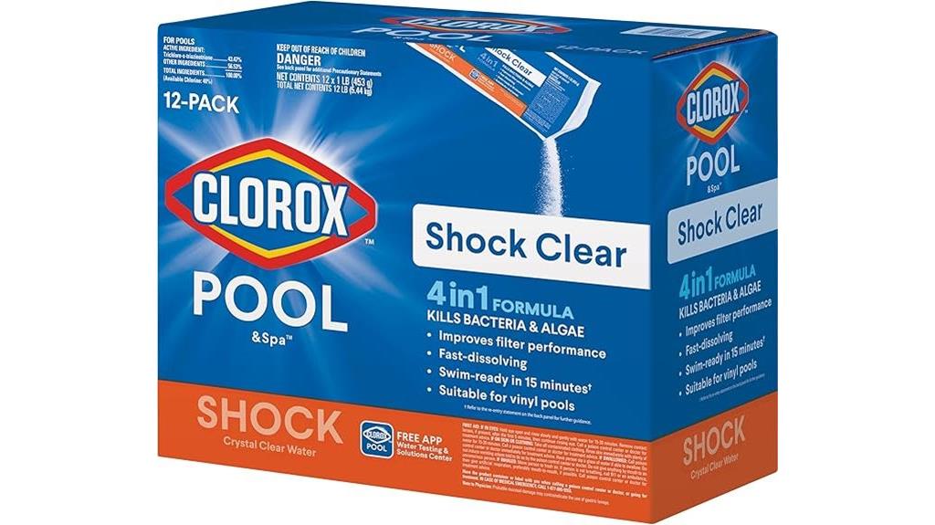 vinyl pool shock treatment
