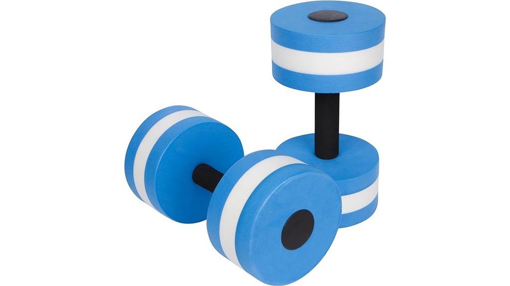 water aerobics exercise dumbbells