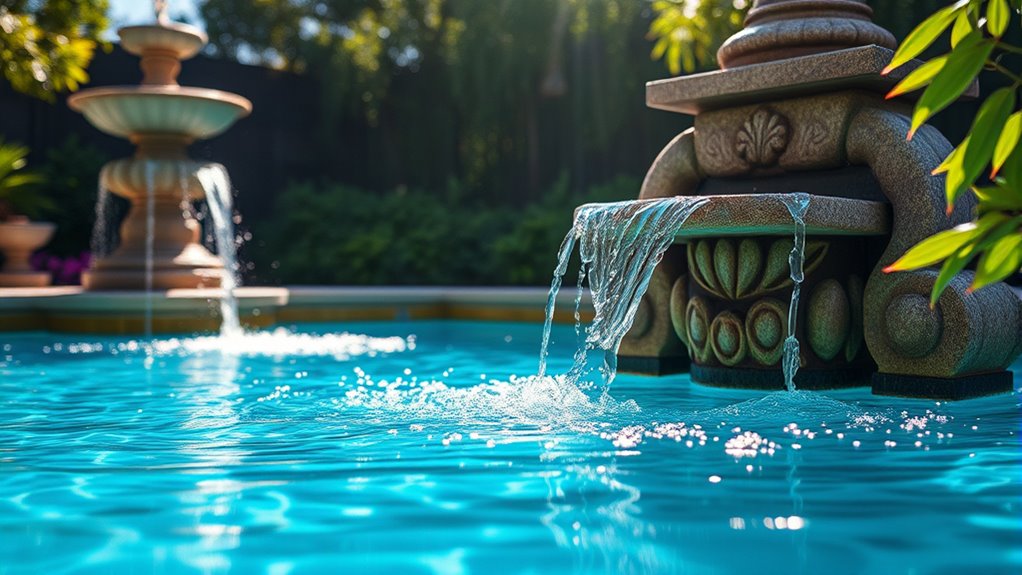 water features enhance atmosphere