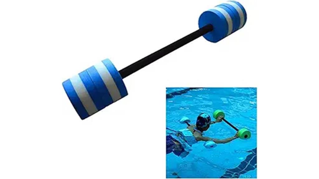 water fitness dumbbells set