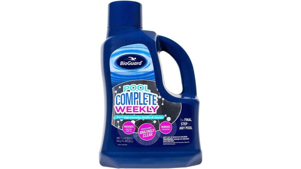 weekly pool clarifier cleaner