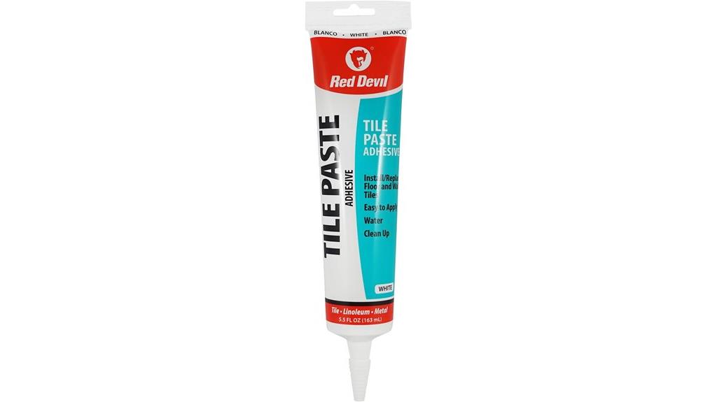 white tile paste adhesive