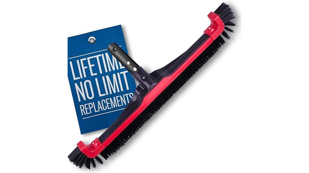 wide bristled pool brush