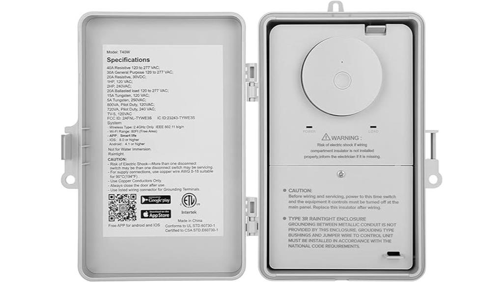 wifi enabled heavy duty timer