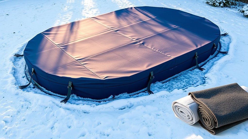winter pool cover considerations