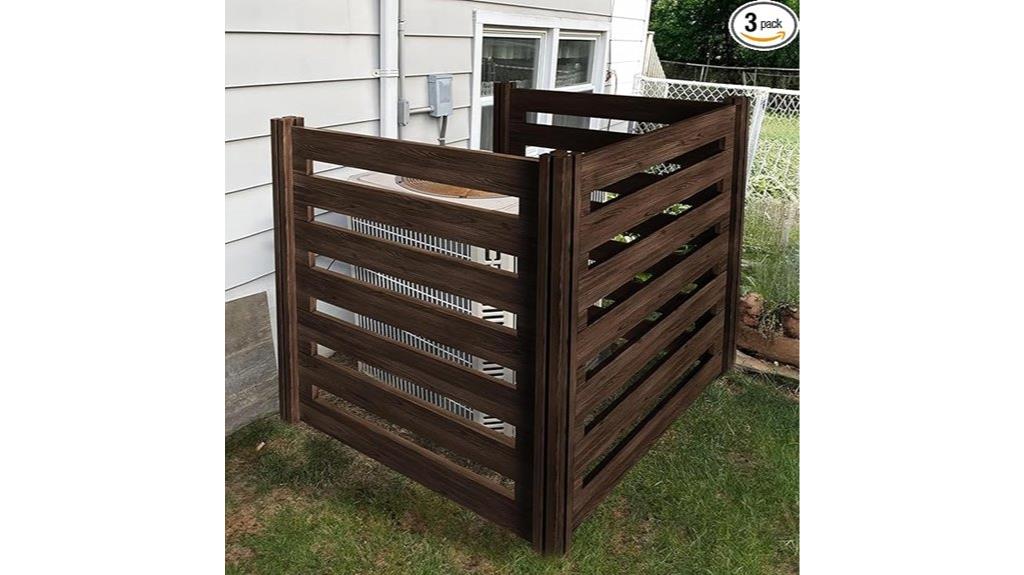 wooden privacy screen panels