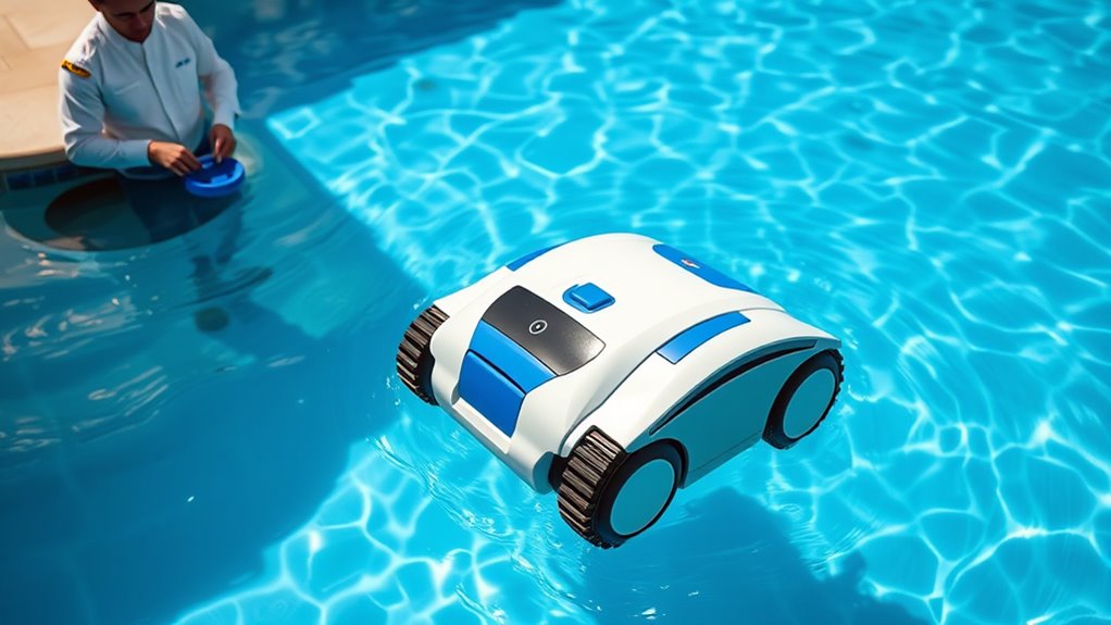 automated pool surface cleaning