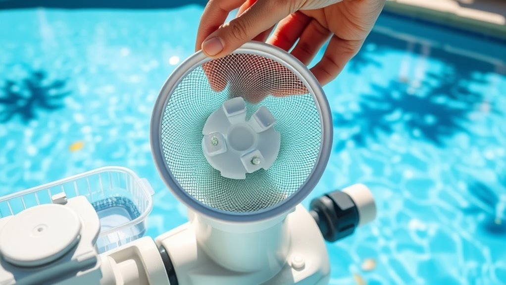 clean filter and pump