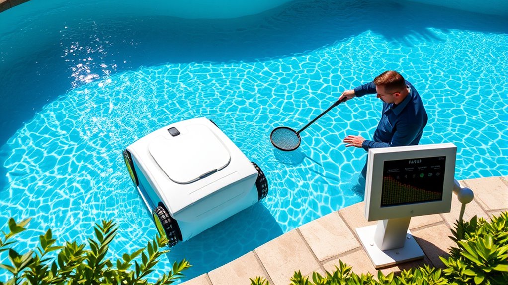 combine manual and automated cleaning