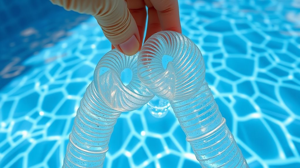 inspect hoses regularly for leaks