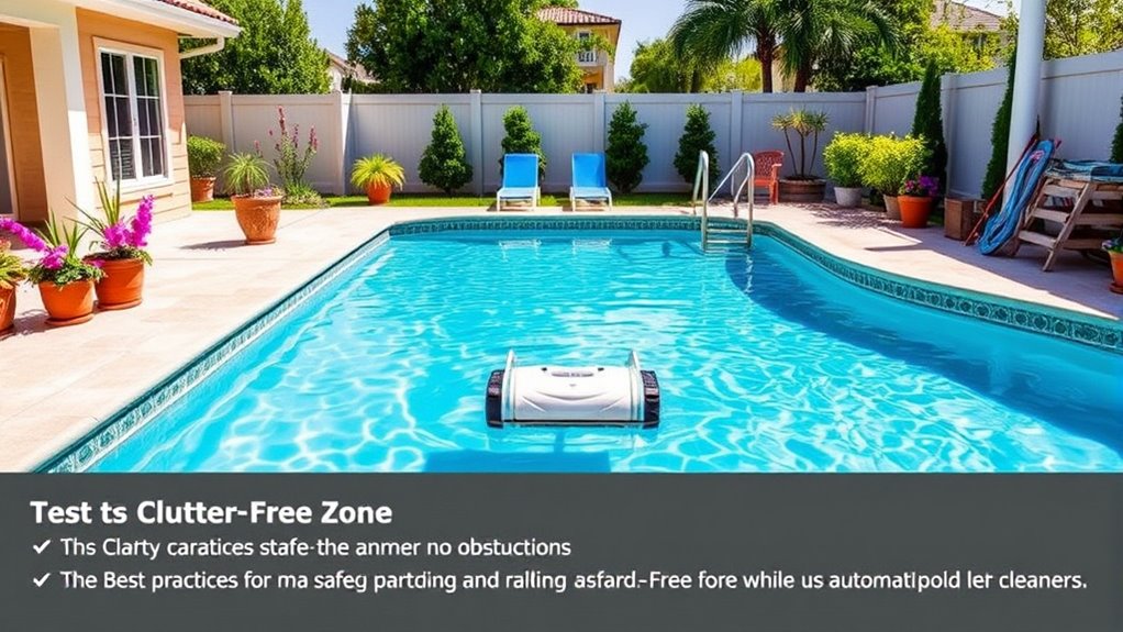 keep pool area hazard free