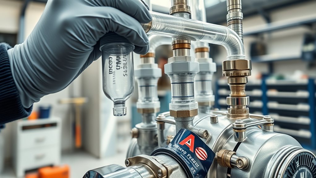 maintain filters and valves