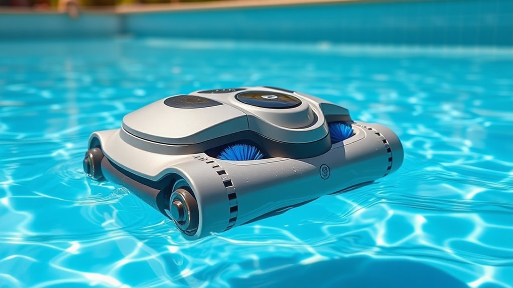 maintain robotic pool cleaner