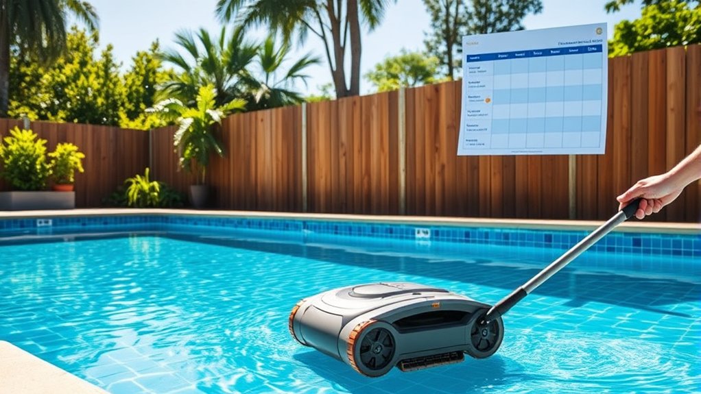 optimized pool maintenance routine