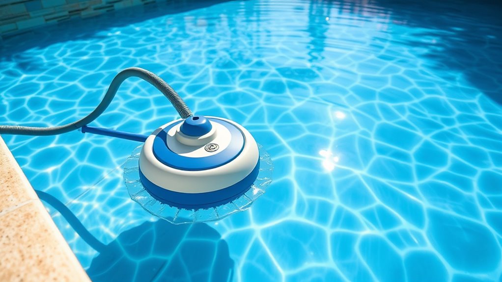 pool cleaning powered by pressure