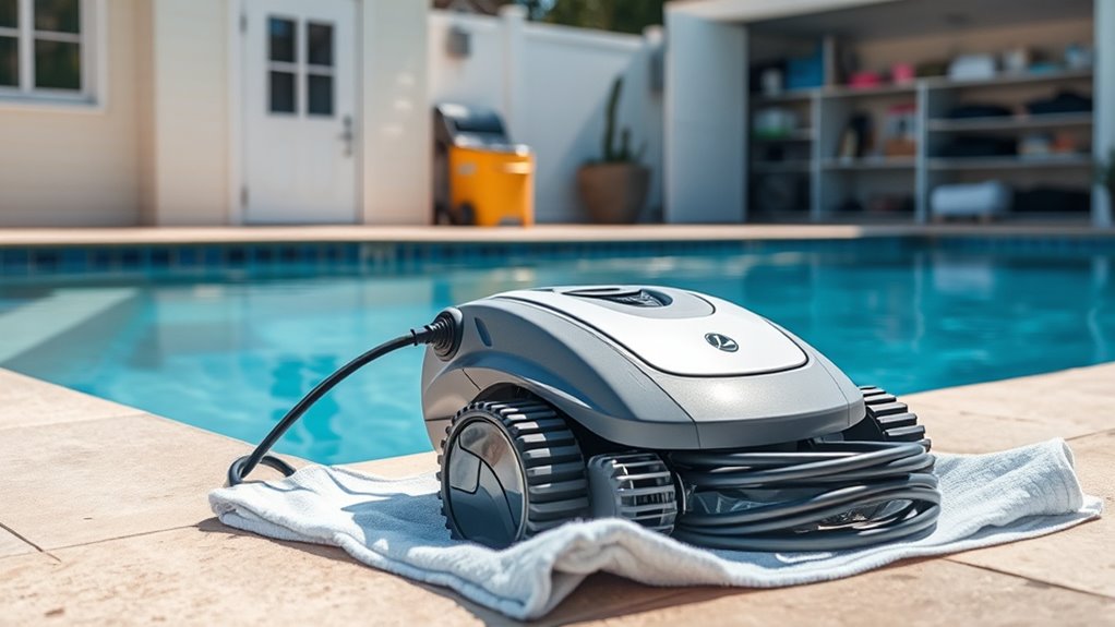 proper off season pool cleaner storage