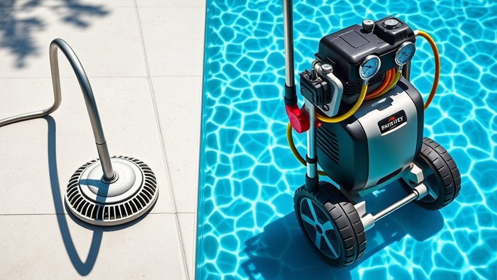 proper pressure pool cleaner setup