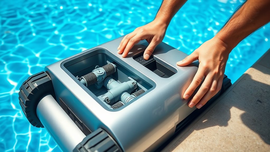 regular robotic pool care