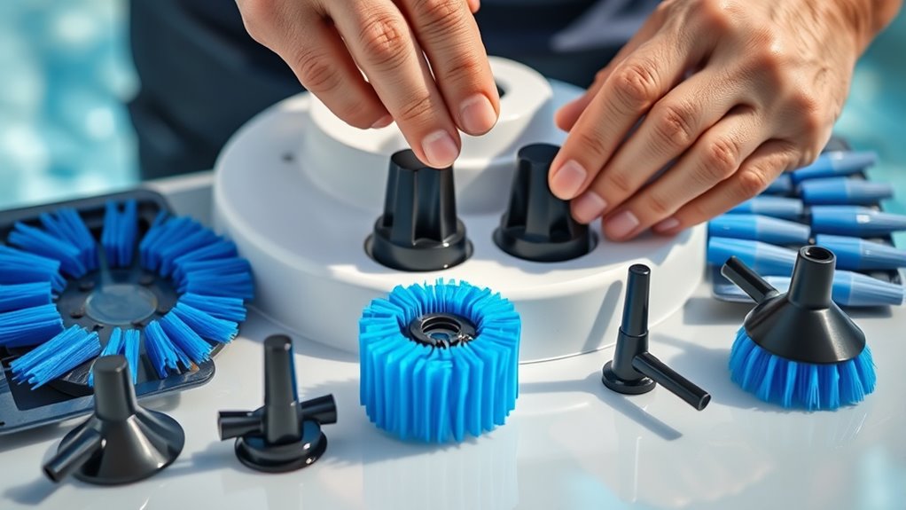 replace brushes and nozzles