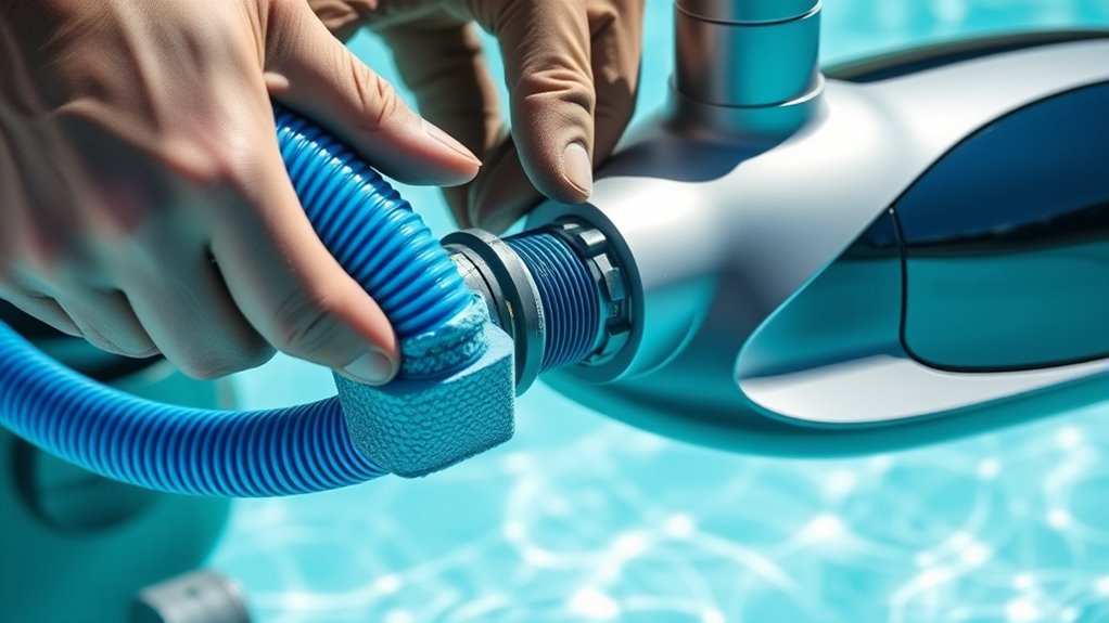 replace hose connections securely
