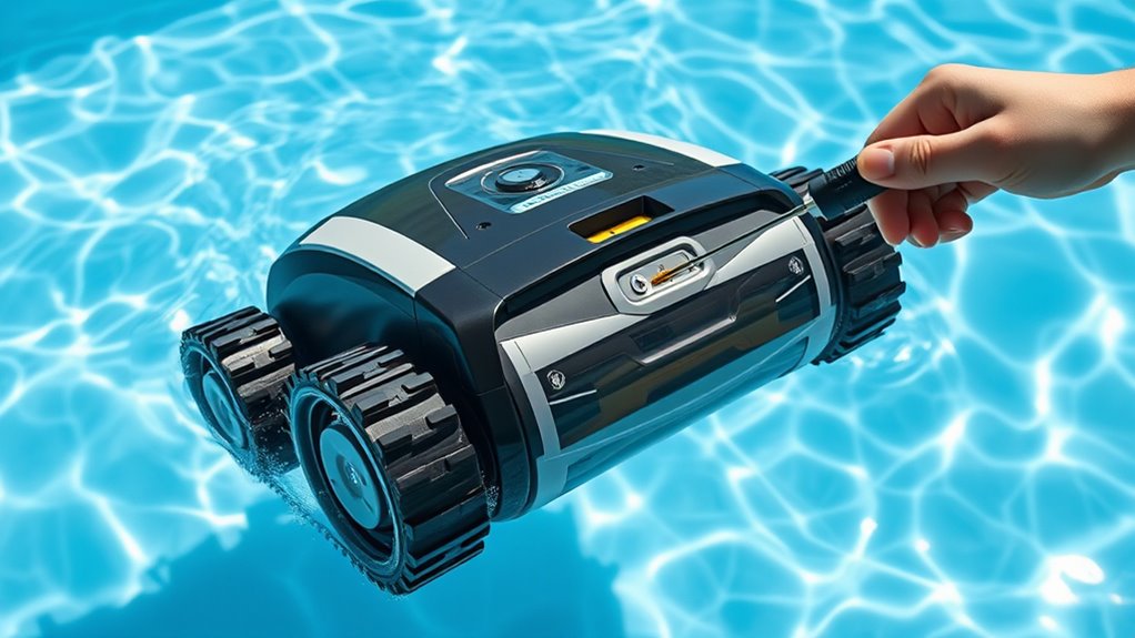 reset robotic pool cleaner settings