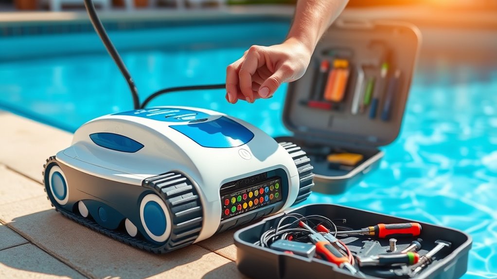 robotic cleaner troubleshooting steps