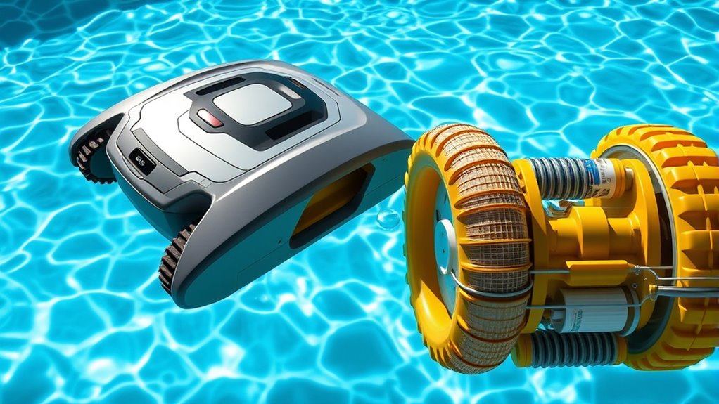 robotic vs suction cleaners